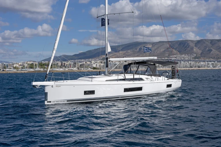 Beneteau Oceanis 46.1 - port-side view, sailing yacht for charter in Greece