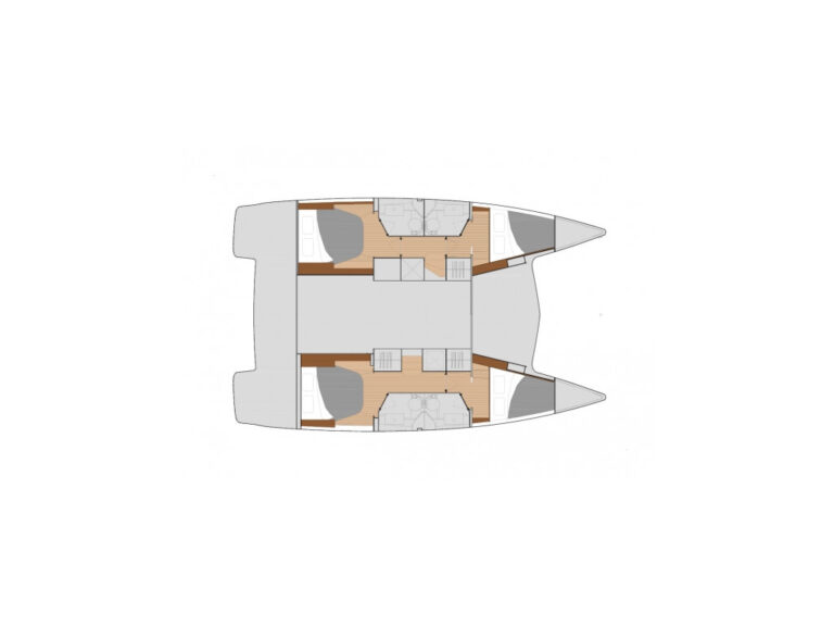 Fountaine Pajot Lucia 40 - планировка катамарана | Sailing To Go, чартер яхт в Греции